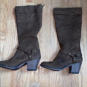 Woman’s Rocket Dog Brown Suede Boots Sz 7 1/2
